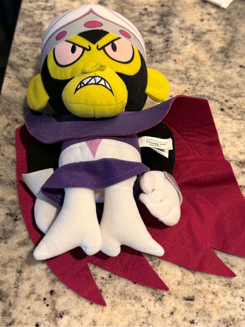Vintage power puff girls 12-inch Mojo Jojo plush doll